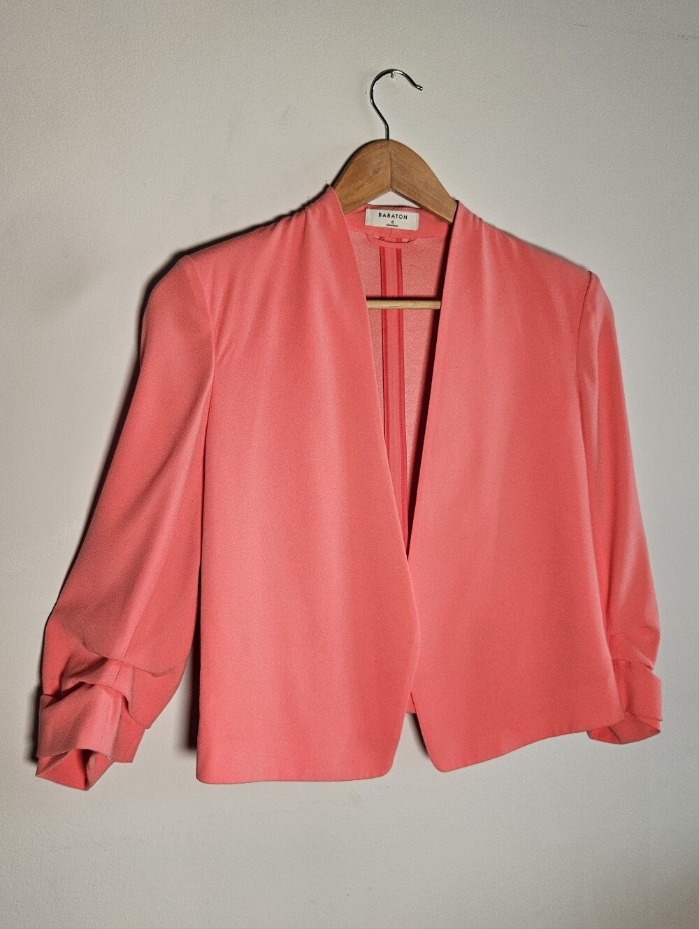 Babaton Aritzia Coral Open-Front Women's Blazer Jacket